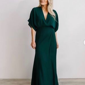 Baltic Born Elaina Emerald Wrap Maxi Dress